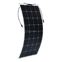 Panneau Solaire Flexible 100W 150W 18V BC Semi BC ETFE à Contact Arrière Portable, Cellule Solaire Haute Performance pour Camping, Sorties et Véhicules Récréatifs