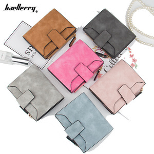 กระเป๋าสตางค์สั้นผู้หญิง Baellerry สีฟ้าอ่อน แบบมีซิปและตัวล็อค พับสามตอน ใช้งานได้หลากหลาย เหมาะสำหรับใช้ในชีวิตประจำวัน - Product Image 4