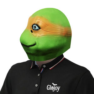 Máscara de Látex de las Tortugas <span class=keywords><strong>Ninja</strong></span>, Divertido Disfraz de Cabeza de Animal para Halloween, Cosplay, Fiesta, Accesorio Novedoso, Personalizable, Venta al Por Mayor - Product Image 6