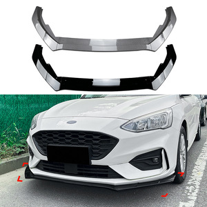Ford Focus Mk4 St Line 2019-2022 Front Bumper Lip Splitter Piano Black Carbon Fiber Texture Abs Material - Product Image 4