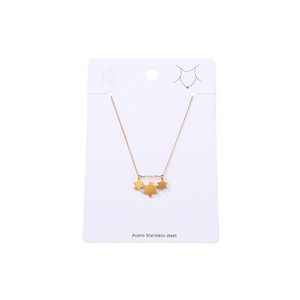 Collar con Colgante de Estrella Angelina, Chapado en Oro, Acero Inoxidable, Joyería de Moda para Mujer, Regalo - Product Image 1