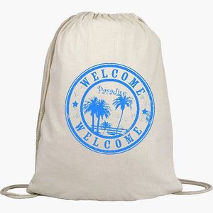 Custom logo <strong>Large</strong> Capacity Cotton <strong>Canvas</strong> Drawstring <strong>Bag</strong> - Product Image 2