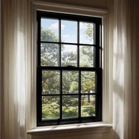 Fenêtre coulissante verticale de style américain Sunnysky, étanche, pour villa, appartement, extérieur, écoénergétique, insonorisée, fenêtre suspendue