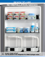 Générateur d'eau hydrogénée de grande capacité 2L, technologie de séparation d'hydrogène et d'oxygène SPE PEM, bouilloire électrique froide pour usage domestique