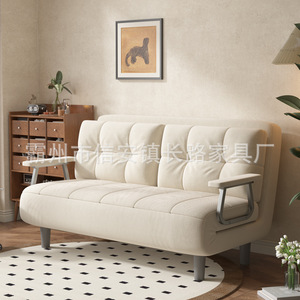 Canapé-lit pliant simple avec rembourrage en mousse pour petits appartements, salles d'étude et chambres à coucher - Product Image 4