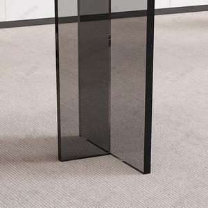 Bureau de direction rectangulaire moderne de luxe personnalisable en acrylique, table d'étude suspendue pour <span class=keywords><strong>ordinateur</strong></span> portable, table de négociation, table de réunion longue, simple - Product Image 5