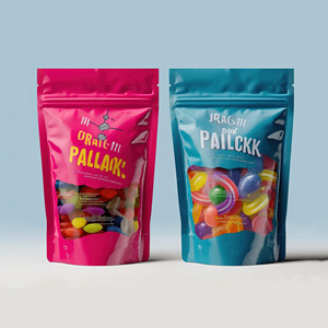 Custom Printed Zipper Moisture Proof Stand up Pouch Snack Nut Cookie Candy Mylar Bag Packaging - Product Image 5