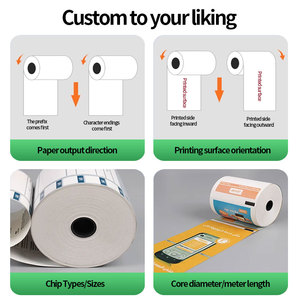 Baixin giấy nhiệt thanh toán CuộN tùy chỉnh in ấn 80mm x 80 mét hóa đơn tiền mặt giấy cuộn - Product Image 4