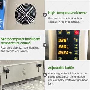 Four à gaz pour pizza à convoyeur commercial 32 pouces automatique Forno a Tunnel in Pietra par avec une large bande - Product Image 5