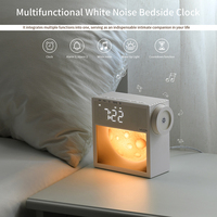 Réveil double alarme en gros avec fonction snooze, lumière d'éveil, 20 bruits blancs naturels, 25 sonneries, 3 niveaux de luminosité, fonction de minuterie