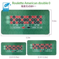 UOO Rassemblements portables personnalisés Tapis en caoutchouc antidérapant Roulette Casino Disposition de table