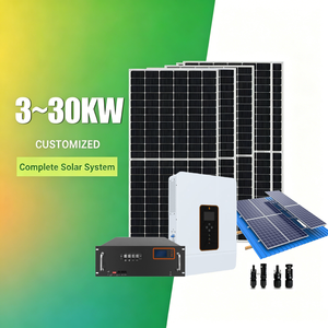 Invertisseur solaire hybride triphasé 15 kW hors réseau, système d'énergie solaire complet, système d'énergie photovoltaïque 25 kW réglable, montage au sol 35 kW - Product Image 1