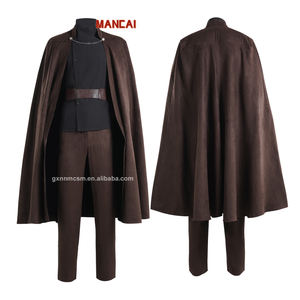 Halloween hombres adultos Count Dooku Anime Cosplay fiesta traje capa carnaval Jedi túnica marrón capa Caballero uniforme traje - Product Image 1
