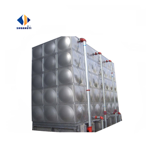 Réservoir d'eau rectangulaire en acier inoxydable 304 fabriqué en usine, soudé et assemblé, d'une capacité de 10 000 <span class=keywords><strong>litres</strong></span>. - Product Image 6