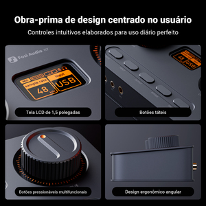 Fosi Audio K7 HiFi DAC & amplificatore per cuffie, Chip DAC AKM4493ESQ, PCM 384kHz/32Bit & DSD256, ingresso Mic USB Audio DAC per Gaming - Product Image 5