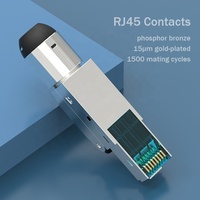 Connecteurs Ethernet de terrain réutilisables Linkwylan Gigabit Cat6 à installation rapide, blindés, sans outil, RJ45