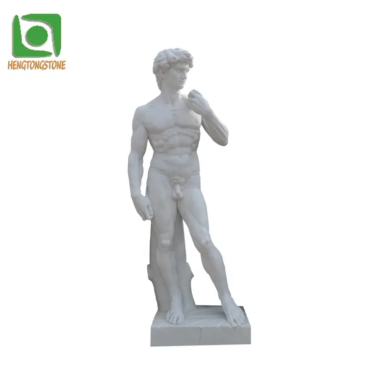 Figura de vida famosa, figura de arte decorativa, pedra de escultura em mármore, estátua david de <span class=keywords><strong>michelangelo</strong></span>