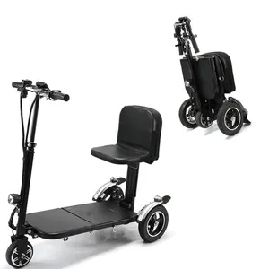 Atacado 3 rodas scooter da mobilidade deficientes pessoa-Atacado Folding 3 roda scooter de viagem uso idosos deficientes scooter elétrico da mobilidade para pessoas com deficiência