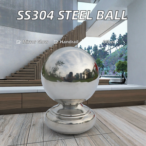 316L Stainless Steel Spindle <b>Ball</b> for Handrail Stanchion AiSi Standard Mirror Shinny Surface - Product Image 2