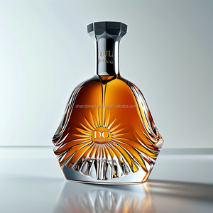 Verre Borosilicate Premium de Luxe Brandy Whisky Vodka <span class=keywords><strong>Xo</strong></span> Spirit Bouteille Bouchon à Vis 750ml 1000ml Capacités Bouteille en Verre Vide - Product Image 3