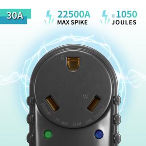 TT-30 NEMA, Protecteurs de surtension 30A 125V RV, Analyseur de <span class=keywords><strong>circuit</strong></span> adaptateur portable avec indicateur LED, homologué ETL - Product Image 4