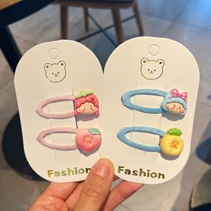 Cartoon Obst Haars pangen Set für Mädchen Bunte entzückende Haarschmuck für tägliche Styling Party und Schul anlässe - Product Image 3