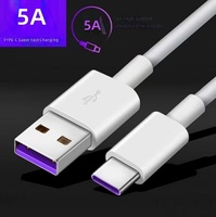 Câble USB-A vers Type-C à charge rapide de type T 5A avec gaine en PVC pour téléphones mobiles - Vente en gros d'usine