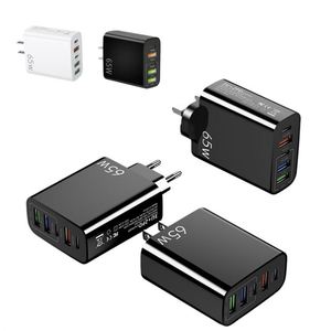 2025 <b>USB</b> Type <b>C</b> <b>Plug</b> Charger Multiple Ports US UK EU Fast Charging 65w Wall Adapter for Travel - Product Image 4