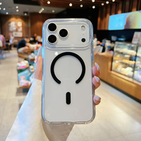 PC clair magnétique de couleur de vente chaude avec étui de téléphone en TPU pour étui iphone 17 Pro Max