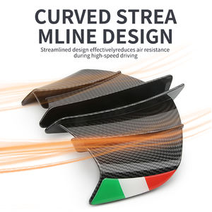 Alerón de alerón popular caliente Color carbono Scooter motocicleta carenado delantero de plástico Winglets laterales - Product Image 4
