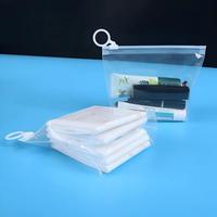 Pochettes scellables en PVC de haute qualité, résistantes à l'humidité, écologiques, avec fermeture à boucle et fermeture éclair, imprimées pour présentation en magasin