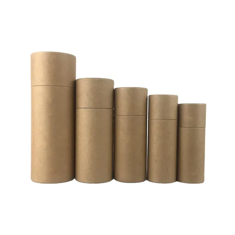 Hot sale mailing paper tube shipping tube poster packaging cylinder shaped brown kraft tube