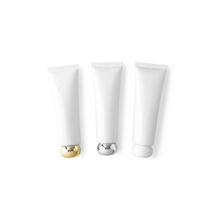Envase de Tubo Flexible Blanco Brillante de 50g para Cosméticos, Versión Delgada de 50ml para Limpiador Facial y Crema de Manos, con Tapa de Rosca Blanca - Product Image 5