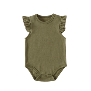 Custom Baby bambina vestiti con maniche a volant tutina per il primo compleanno per i neonati ragazzi e ragazze monogramma bambino - Product Image 2