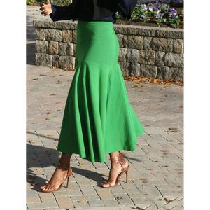 Jupe sirène longue à taille haute personnalisée pour femme, idéale pour les soirées et les fêtes de Noël – Vente en gros - Product Image 2