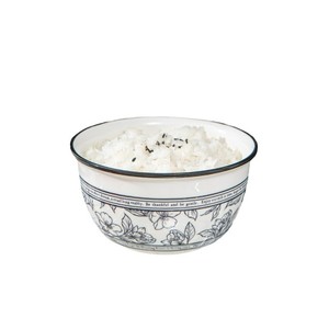 Juego de Vajilla de Cerámica con Estampado Floral Negro Vintage, <span class=keywords><strong>Platos</strong></span>, Tazones y Utensilios para Hornear para el Hogar, Cocina, Bodas, Fiestas, Restaurantes y Uso Diario - Product Image 6