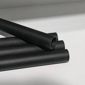 ท่อคาร์บอนไฟเบอร์แบบทอ 3K สีดำ ทรงกลม สำหรับงาน DIY และชิ้นส่วนยานยนต์ - Product Image 2
