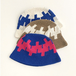 Vente chaude en plein air coton tricoté décontracté bonnet pour femmes et filles à la main Crochet seau chapeau pour la pêche et le cyclisme - Product Image 3
