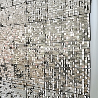 Panneaux muraux en PVC à paillettes scintillantes activées par le vent décoratifs SL210712-1 pour la décoration de fond de mariage