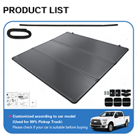 Ramassage dur profil bas Bakflip Tonneau couverture Tri pli couvre-lit pour camion Ford F150 6.5ft 8ft 2009 2013 2014