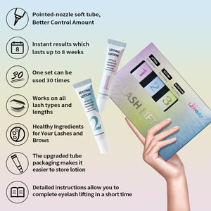 Kit de Lifting de Pestañas al por Mayor con Marca Privada, Kit Coreano de Lifting de Pestañas y Laminación de Cejas, Tubos Profesionales de Laminación de Cejas con Queratina - Product Image 3