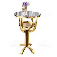 Nouvelle conception de table de bar pour événements de mariage, tabourets et tables de bar en acier inoxydable