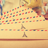 Enveloppe portefeuille en papier kraft vintage, enveloppe longue pour carte postale et étudiant, ensemble de 8 pièces pour emballage cadeau