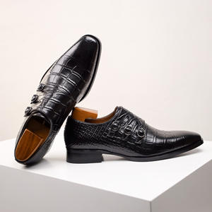 Zapatos Oxford de Hombre con Cordones, de Cuero Genuino con Patrón, Suela de Goma, para Todas las Temporadas, Estilo Británico, Casual, para Novio, Boda - Product Image 4