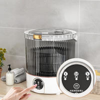 Mini Lave-linge Semi-Automatique Portable pour Sous-vêtements, Installation Facile, Télécommande, Prise Secteur, pour Chaussettes, Usage Domestique