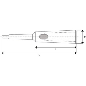 Mandrin à réduction étendue Fervi à cône Morse pour machines-outils - Product Image 1