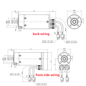 มอเตอร์ขนาดเล็ก DC24V 100W 2000RPM สำหรับประตูสวิงบาร์ริเออร์ EBS59R-100A มอเตอร์ DC 24V พร้อมเอนโค้ดเดอร์แบบเพิ่มค่าคู่หนึ่ง สำหรับสวิงบาร์ - Product Image 2