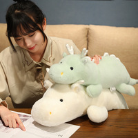 Coussin long en peluche Dragon Chinois, doux et rembourré, poupée créature mythique, mignon Dragon couché en peluche pour dormir et câliner