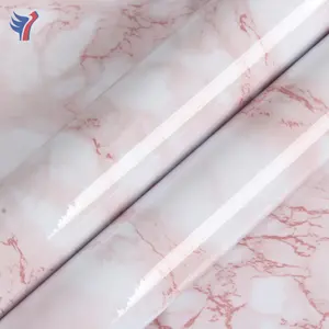 Jinyi Waterproof Marble Stone Look Vinyl Self Adhesive Fancy Funiture Book Cover Gift Wrapping Wall Paper