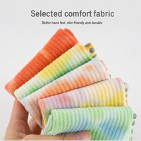 Chaussettes de yoga personnalisées pour femmes, fines, mi-mollet, antidérapantes avec points en silicone pour le Pilates et l'entraînement de danse, en coton peigné sans couture